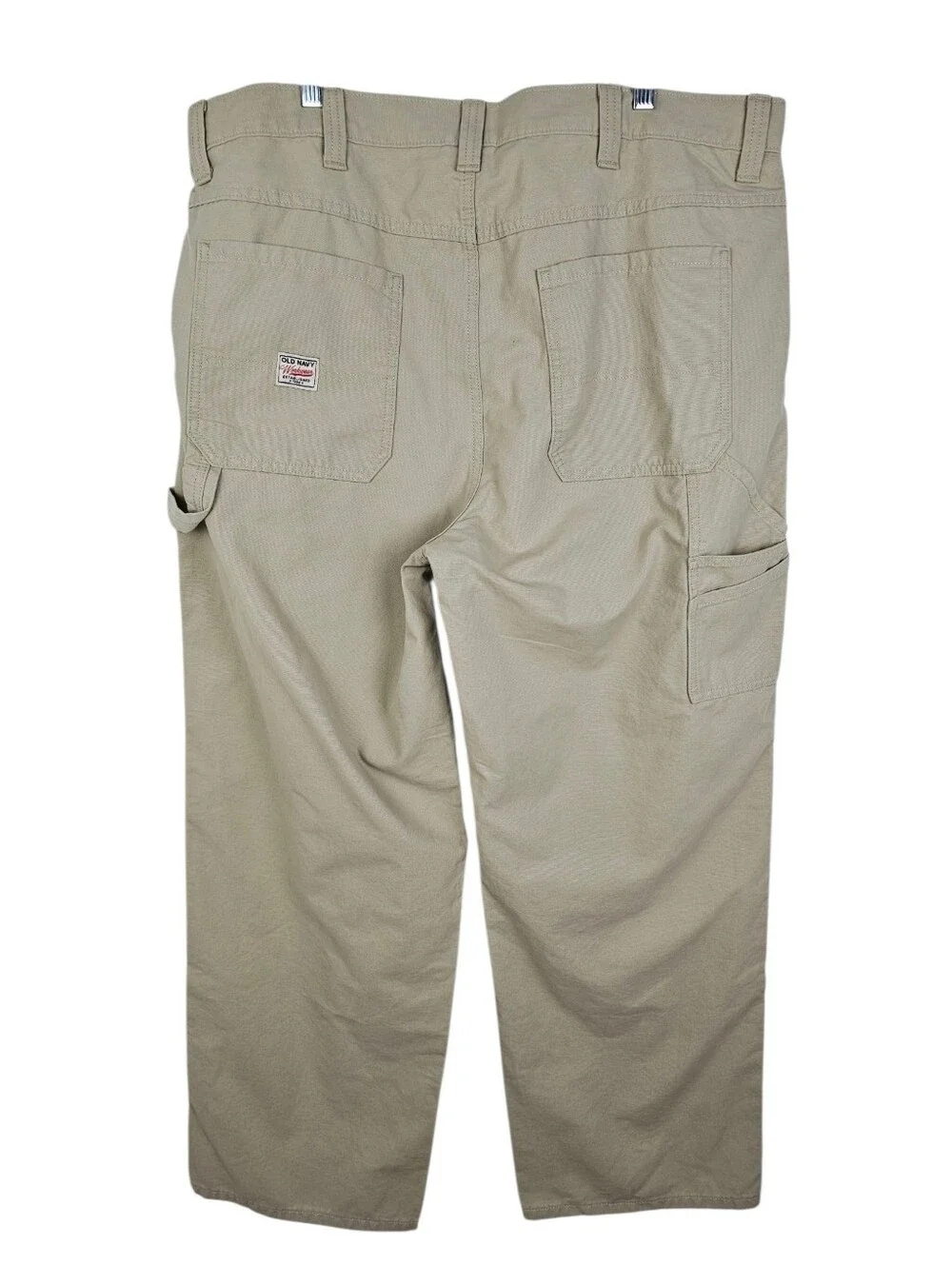 Old Navy #695503 Vintage Baggy Carpenter Pants Khaki NWT 40x34